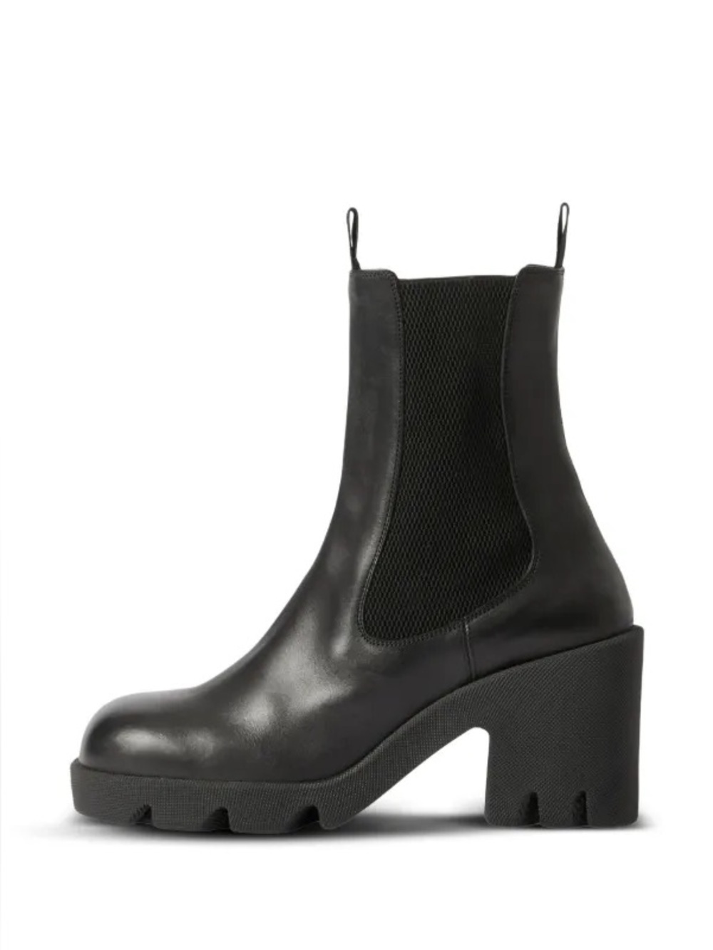 Burberry elasticated-panel leather boots